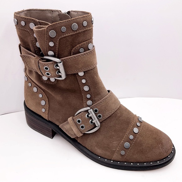 🆕{Sam Edelman} Drea Studded Motorcycle Boots - Picture 1 of 16